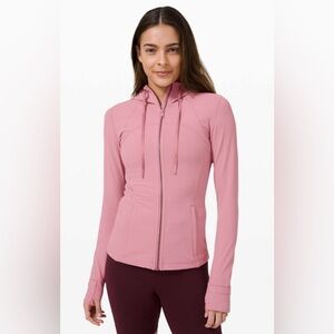 Lululemon Hooded Define Jacket *Nulu * pink taupe size 6